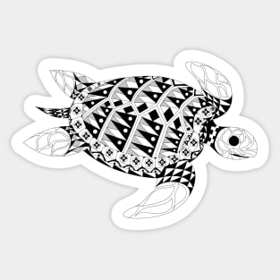 king tortoise turtle mandala ecopop Sticker